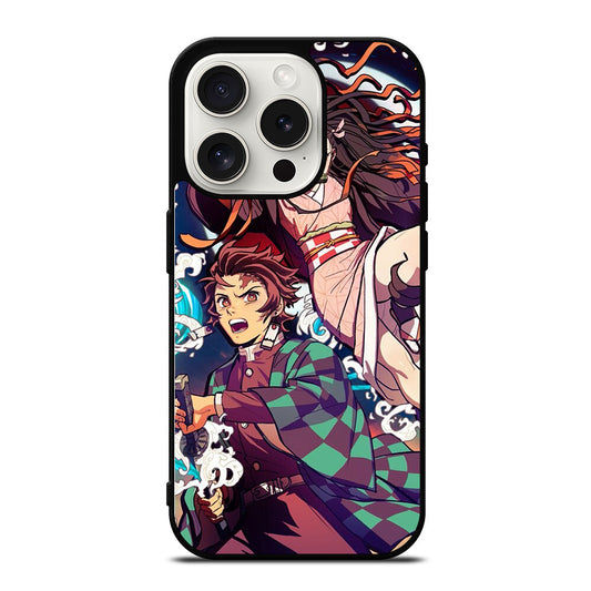 DEMON SLAYER TANJIRO AND NEZUKO iPhone 15 Pro Case Cover