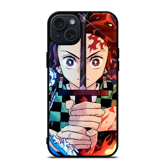 DEMON SLAYER TANJIRO ANIME iPhone 15 Plus Case Cover