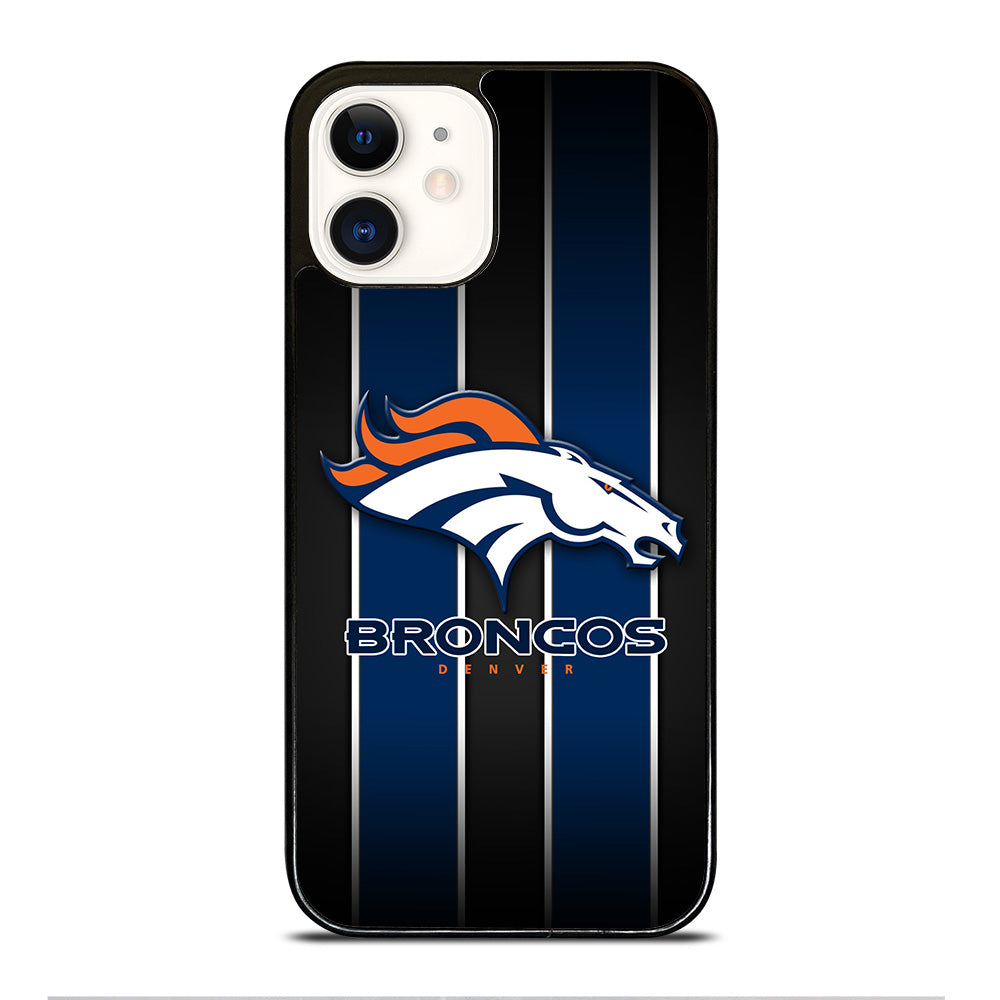 DENVER BRONCOS STRIPE LOGO iPhone 12 Case Cover