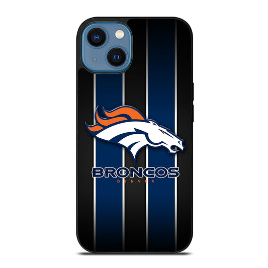 DENVER BRONCOS STRIPE LOGO iPhone 14 Case Cover