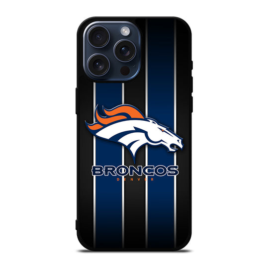 DENVER BRONCOS STRIPE LOGO iPhone 15 Pro Max Case Cover