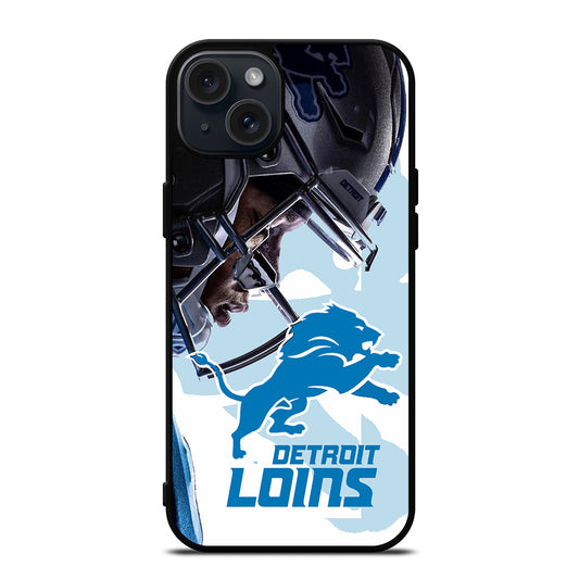 DETROIT LIONS FOOTBALL LOGO iPhone 15 Plus Case Cover