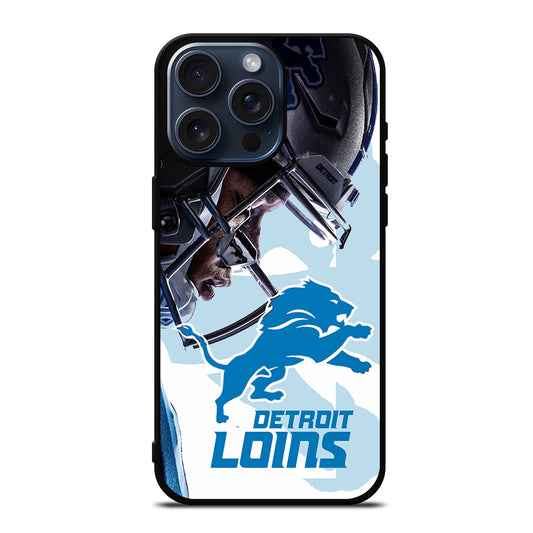 DETROIT LIONS FOOTBALL LOGO iPhone 15 Pro Max Case Cover