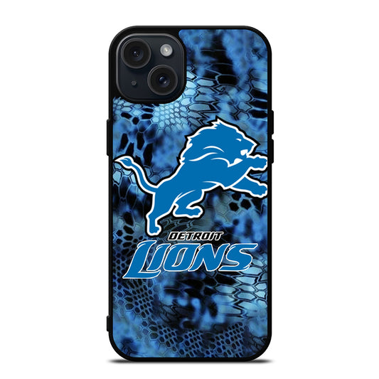 DETROIT LIONS NFL LOGO iPhone 15 Plus Case Cover