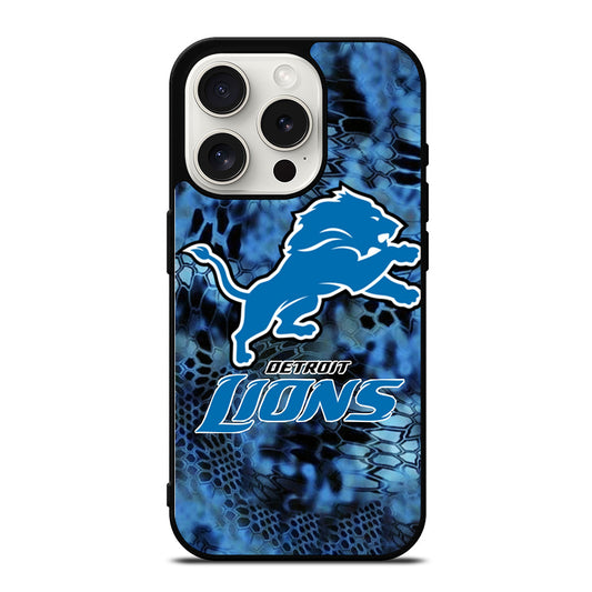 DETROIT LIONS NFL LOGO iPhone 15 Pro Case Cover