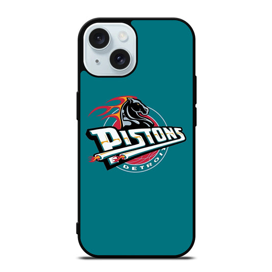 DETROIT PISTONS LOGO BASKETBALL iPhone 15 Case Cover