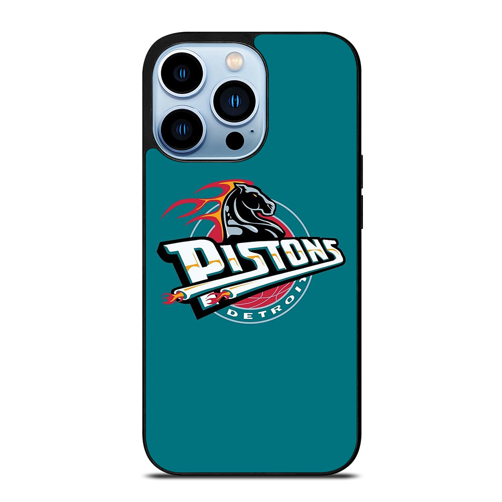 DETROIT PISTONS LOGO BASKETBALL iPhone 13 Pro Max Case Cover