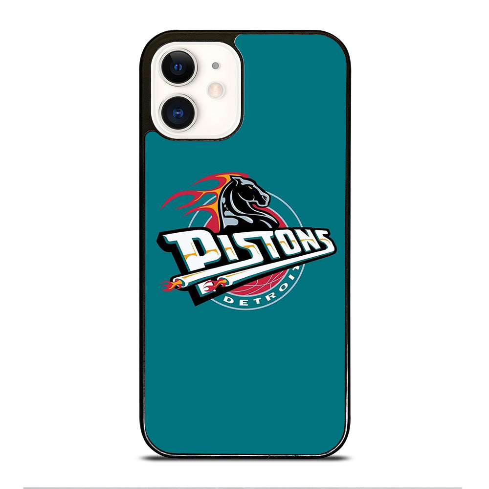 DETROIT PISTONS LOGO BASKETBALL iPhone 12 Case Cover