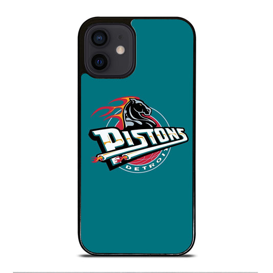 DETROIT PISTONS LOGO BASKETBALL iPhone 12 Mini Case Cover