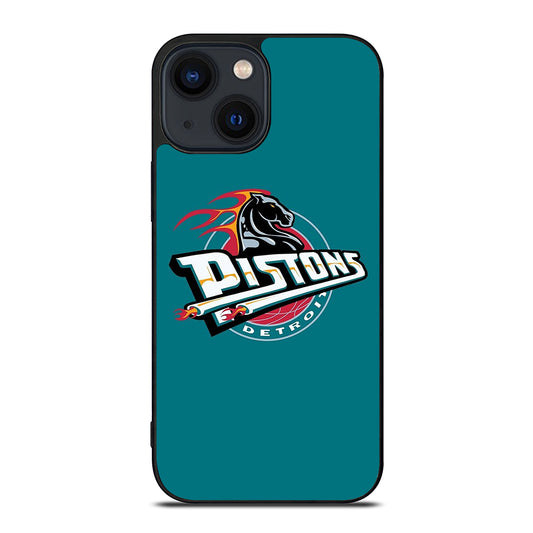 DETROIT PISTONS LOGO BASKETBALL iPhone 14 Plus Case Cover