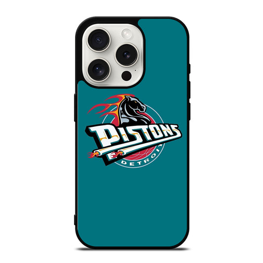 DETROIT PISTONS LOGO BASKETBALL iPhone 15 Pro Case Cover