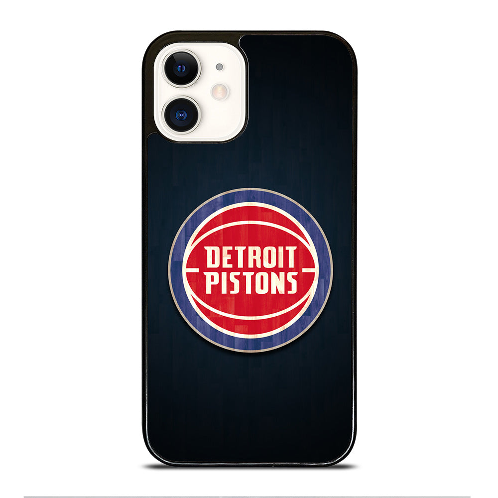 DETROIT PISTONS WOODEN LOGO iPhone 12 Case Cover