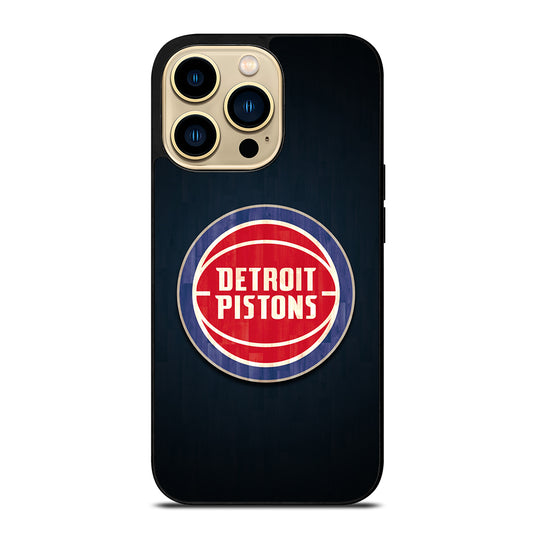 DETROIT PISTONS WOODEN LOGO iPhone 14 Pro Max Case Cover