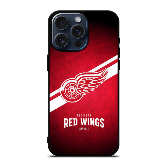 DETROIT REDWINGS HOCKEY NHL 1 iPhone 15 Pro Max Case Cover