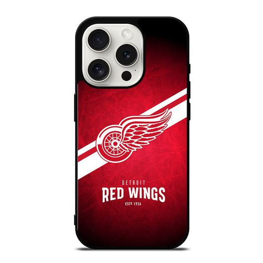 DETROIT REDWINGS HOCKEY NHL 1 iPhone 15 Pro Case Cover