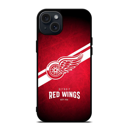 DETROIT REDWINGS HOCKEY NHL 1 iPhone 15 Plus Case Cover