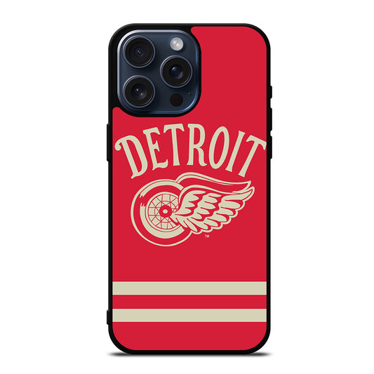 DETROIT REDWINGS HOCKEY NHL 2 iPhone 15 Pro Max Case Cover