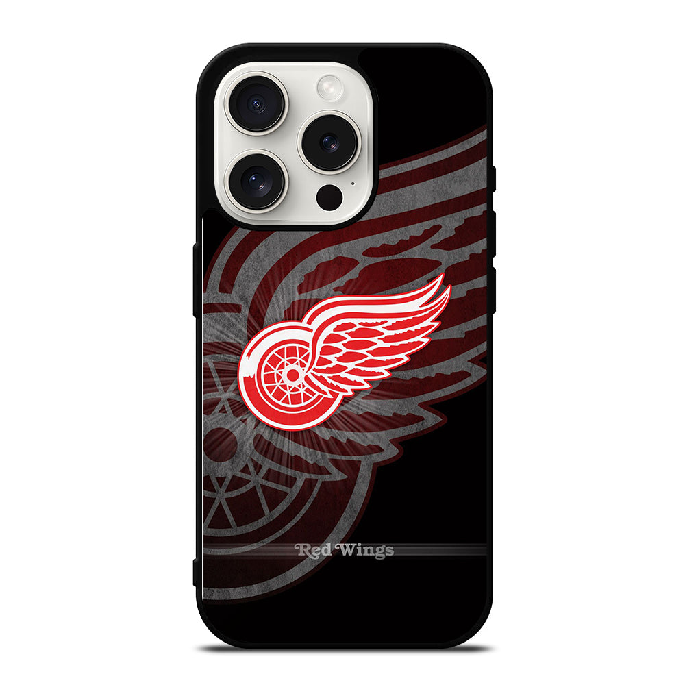 DETROIT REDWINGS HOCKEY NHL 3 iPhone 15 Pro Case Cover