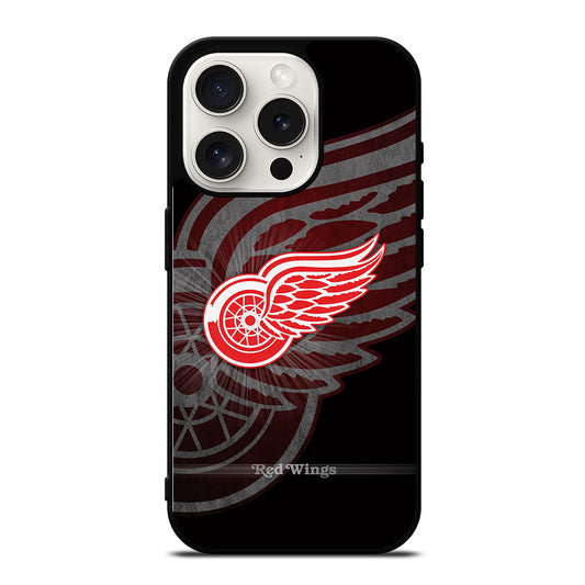 DETROIT REDWINGS HOCKEY NHL 3 iPhone 15 Pro Case Cover