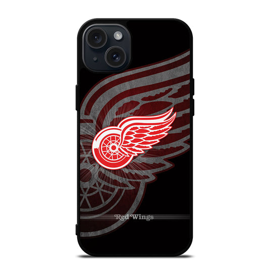 DETROIT REDWINGS HOCKEY NHL 3 iPhone 15 Plus Case Cover