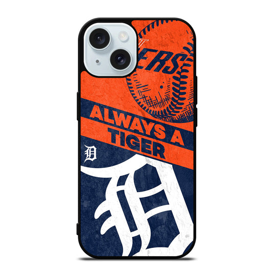 DETROIT TIGERS MLB LOGO iPhone 15 Case Cover