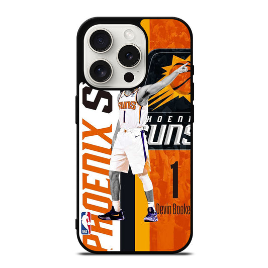 DEVIN BOOKER PHOENIX SUNS NBA iPhone 15 Pro Case Cover