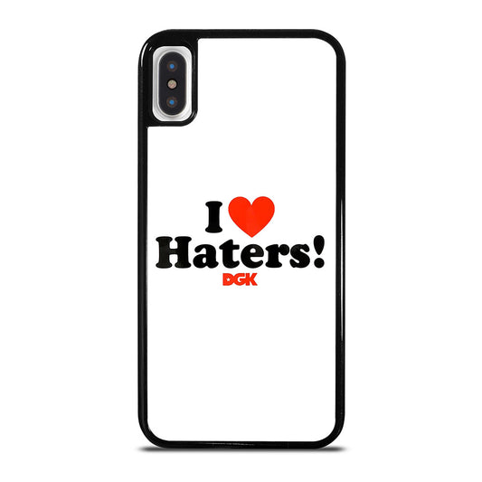 DGK I LOVE HATERS ICON iPhone X / XS Case Cover