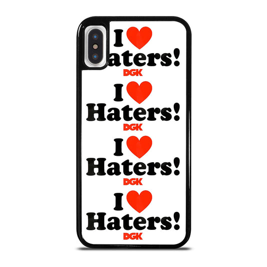 DGK I LOVE HATERS SYMBOL iPhone X / XS Case Cover