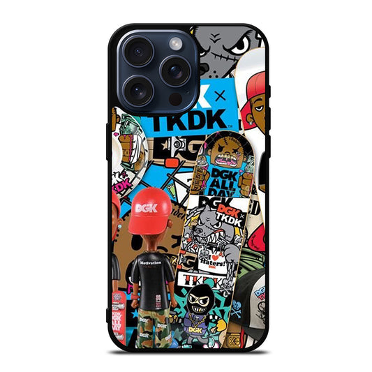 DGK SKATEBOARDING COLLAGE iPhone 15 Pro Max Case Cover