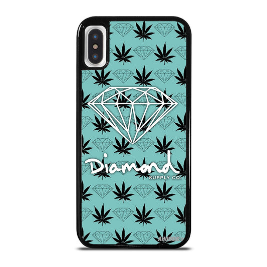 DIAMOND SUPPLY CO LOGO PATTERN iPhone X / XS Case Cover