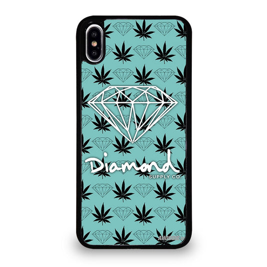 DIAMOND SUPPLY CO LOGO PATTERN iPhone XS Max Case Cover