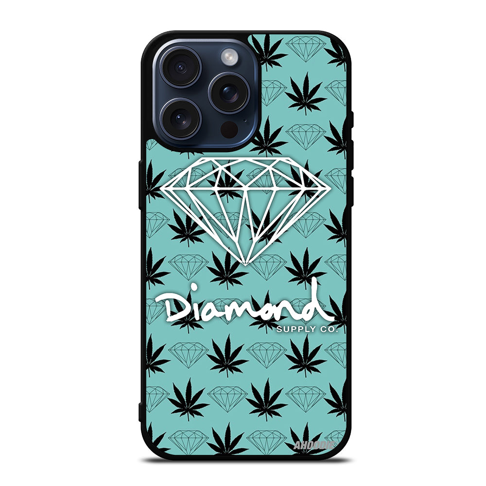 DIAMOND SUPPLY CO LOGO PATTERN iPhone 15 Pro Max Case Cover