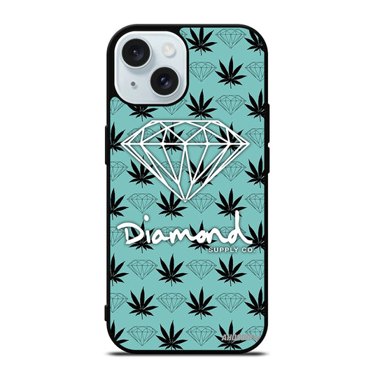 DIAMOND SUPPLY CO LOGO PATTERN iPhone 15 Case Cover