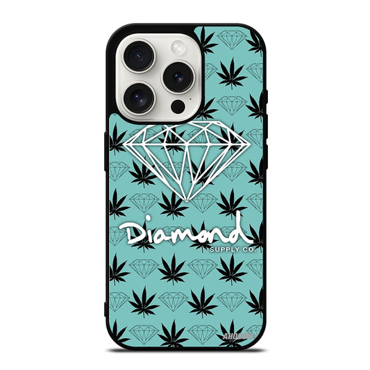 DIAMOND SUPPLY CO LOGO PATTERN iPhone 15 Pro Case Cover