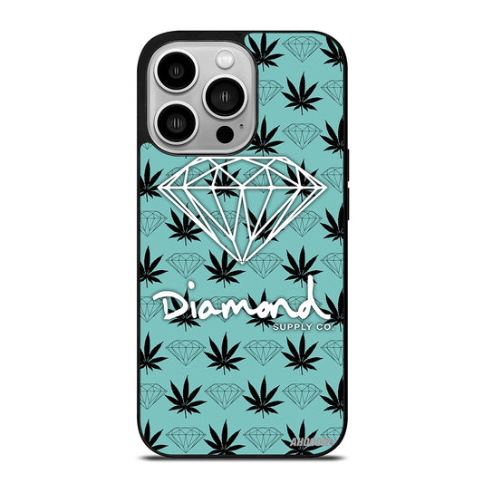 DIAMOND SUPPLY CO LOGO PATTERN iPhone 14 Pro Case Cover