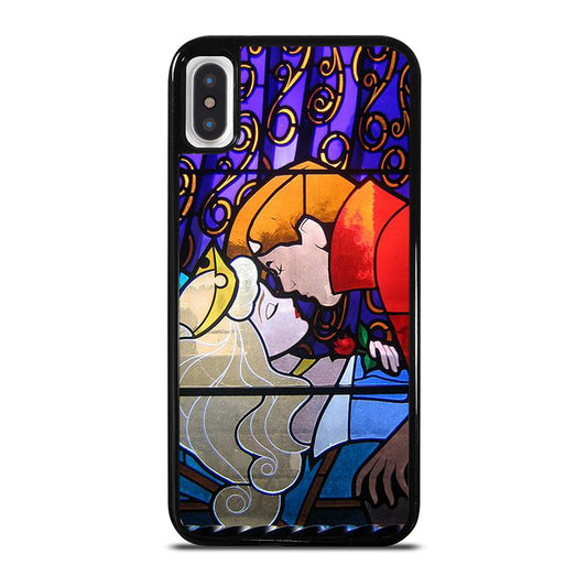 DISNEY SLEEPING BEAUTY STAINED GLASS 2 iPhone X / XS Case Cover