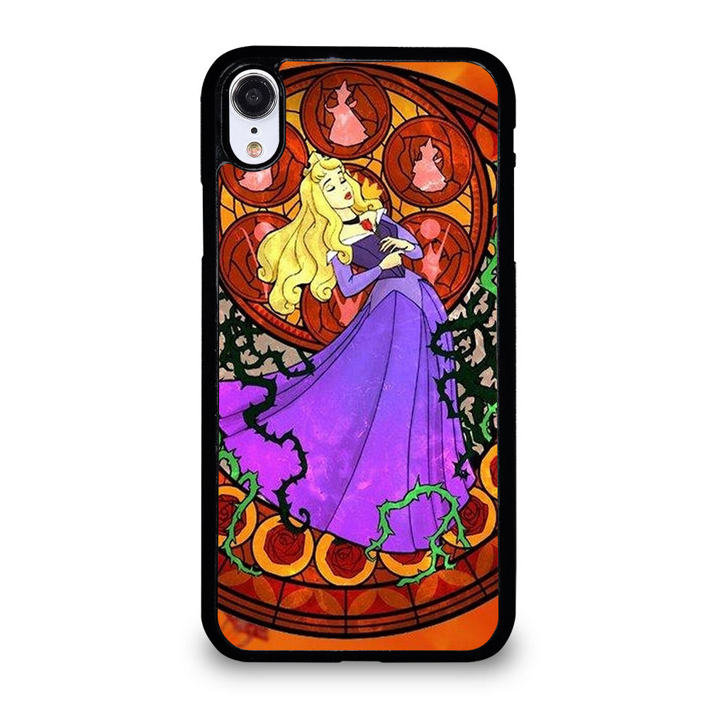 DISNEY SLEEPING BEAUTY STAINED GLASS iPhone XR Case Cover