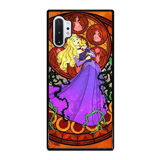 DISNEY SLEEPING BEAUTY STAINED GLASS Samsung Galaxy Note 10 Plus Case Cover
