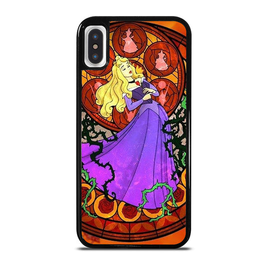 DISNEY SLEEPING BEAUTY STAINED GLASS iPhone X / XS Case Cover