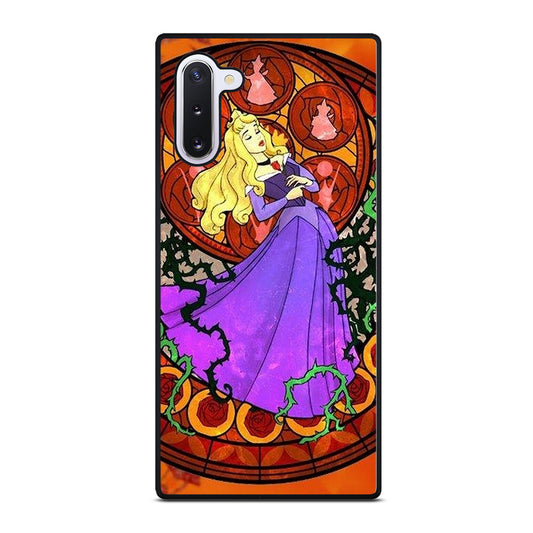 DISNEY SLEEPING BEAUTY STAINED GLASS Samsung Galaxy Note 10 Case Cover