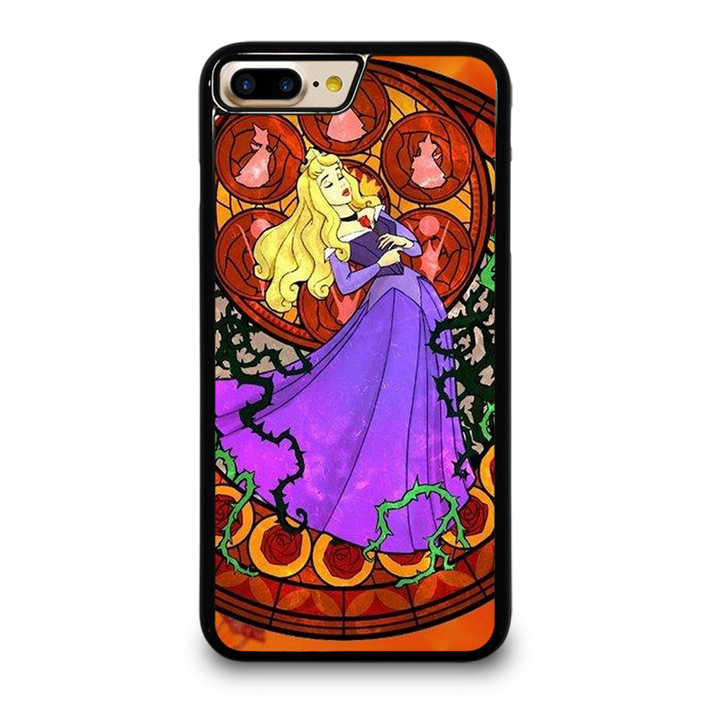 DISNEY SLEEPING BEAUTY STAINED GLASS iPhone 7 / 8 Plus Case Cover