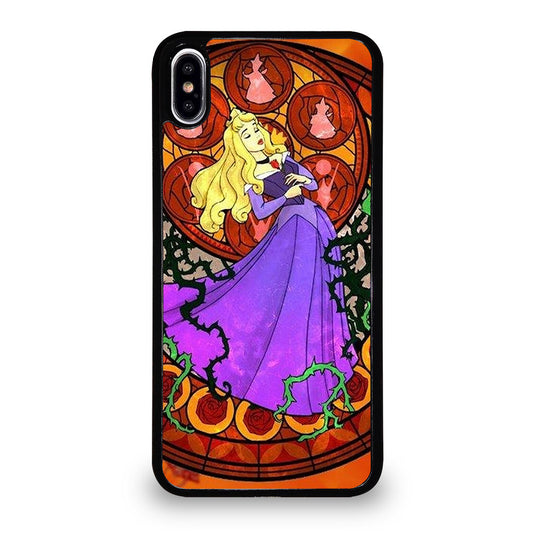 DISNEY SLEEPING BEAUTY STAINED GLASS iPhone XS Max Case Cover