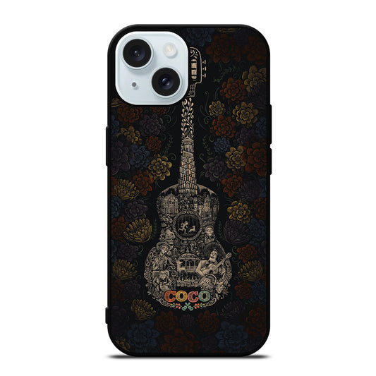 DISNEY COCO GUITAR ART iPhone 15 Case Cover