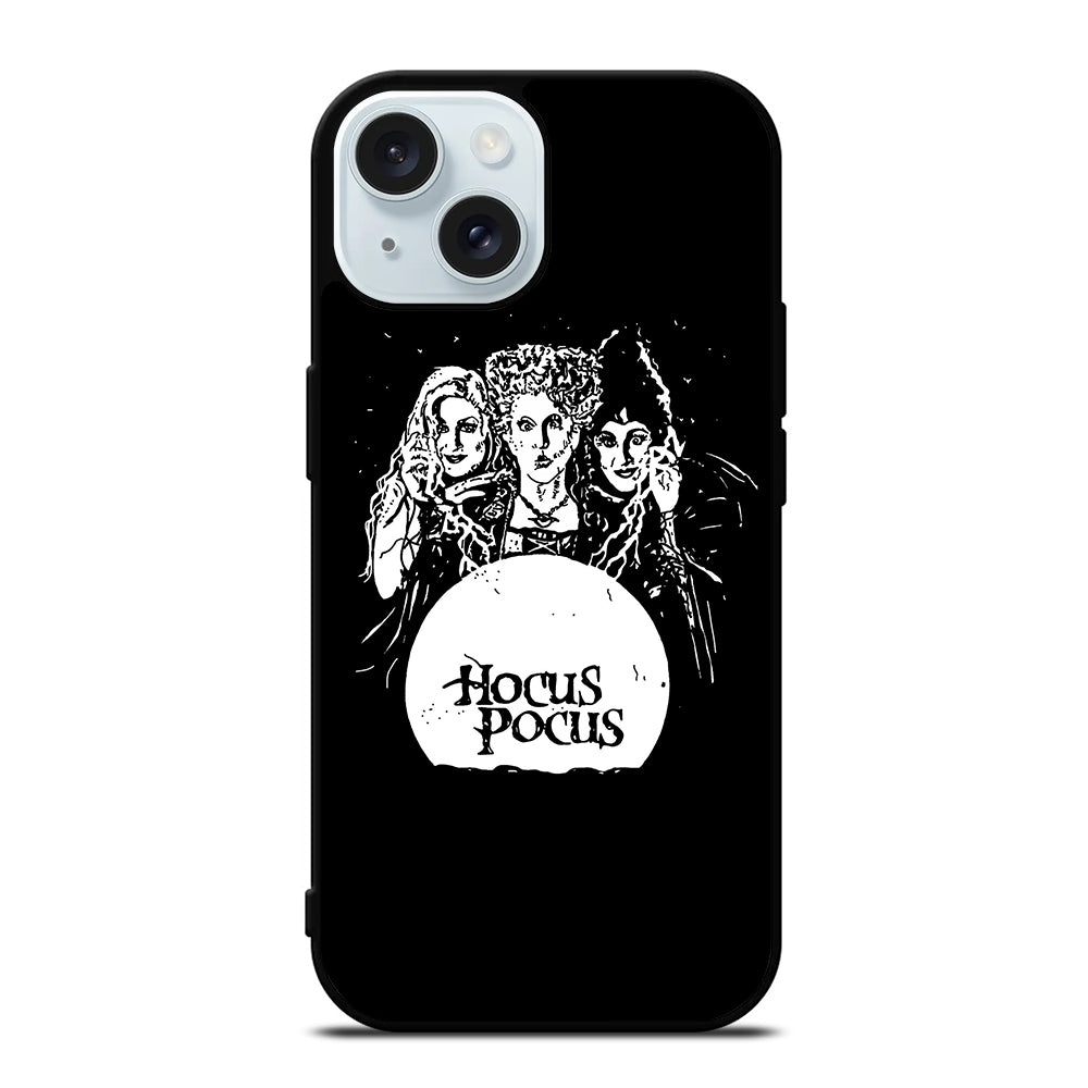 DISNEY HOCUS POCUS BLACK WHITE iPhone 15 Case Cover