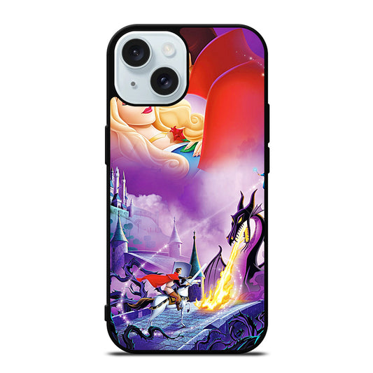 DISNEY SLEEPING BEAUTY CARTOON iPhone 15 Case Cover