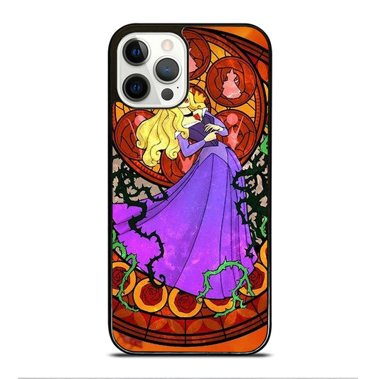 DISNEY SLEEPING BEAUTY STAINED GLASS iPhone 12 Pro Case Cover
