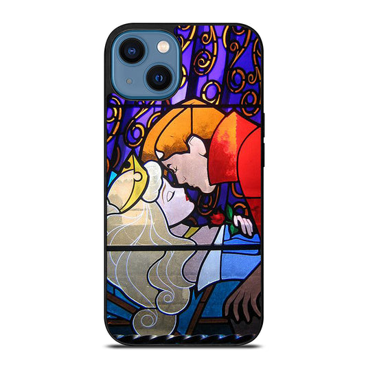 DISNEY SLEEPING BEAUTY STAINED GLASS 2 iPhone 14 Case Cover