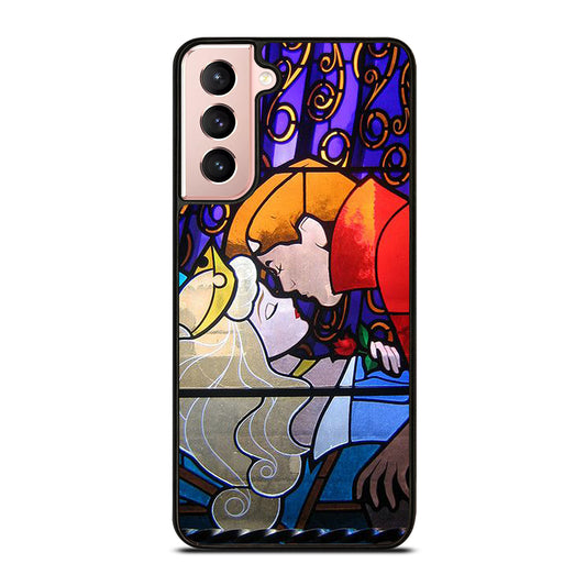 DISNEY SLEEPING BEAUTY STAINED GLASS 2 Samsung Galaxy S21 Case Cover