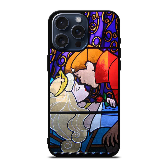 DISNEY SLEEPING BEAUTY STAINED GLASS 2 iPhone 15 Pro Max Case Cover