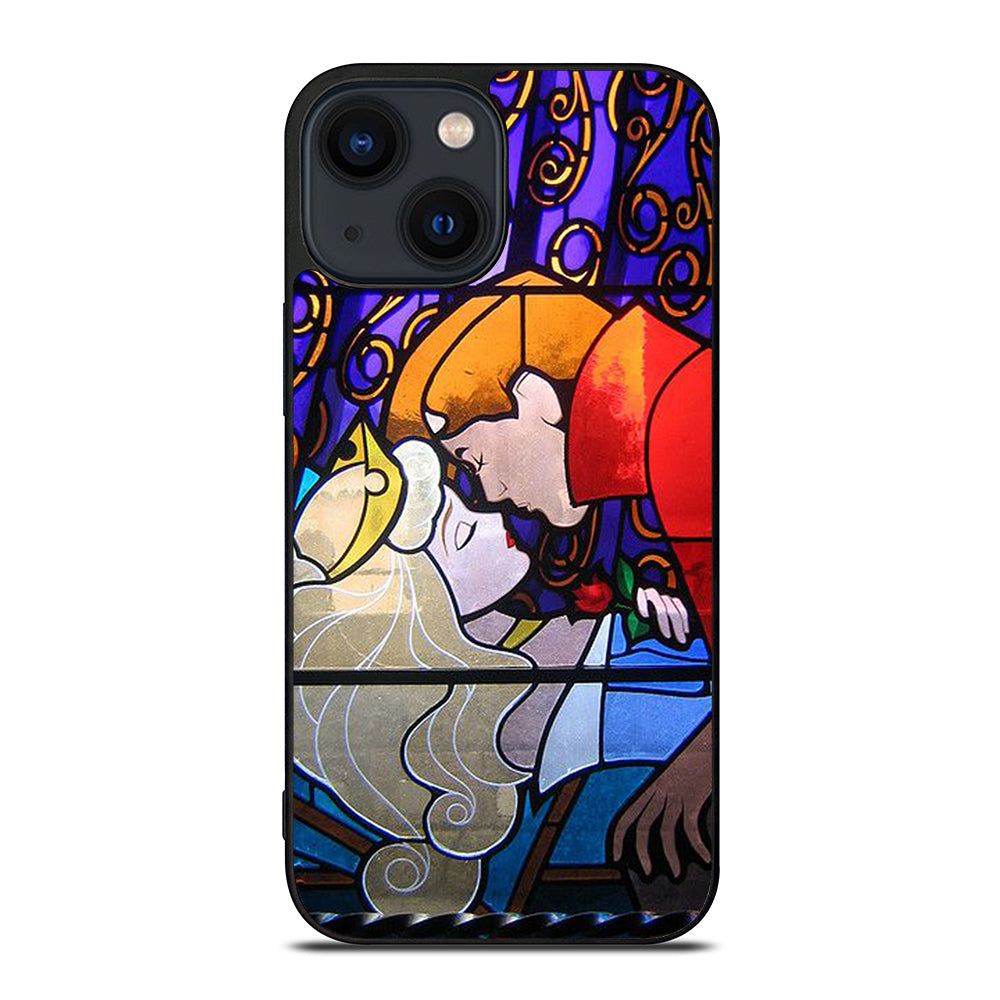 DISNEY SLEEPING BEAUTY STAINED GLASS 2 iPhone 14 Plus Case Cover